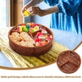 thumbnail image 3 of Toyvian Brown Divided Dry Fruit Storage Tray for Serving Snacks, Candy, Nuts, and Party Desserts Organizer, 3 of 5
