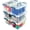 Clear+White+Black, variant on Plastic Storage Bins with Lids Storage Organizer, Stackable Storage Bins