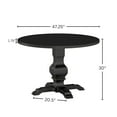 thumbnail image 4 of Roundhill Furniture Havre Pedestal Base Round Dining Table, 4 of 8