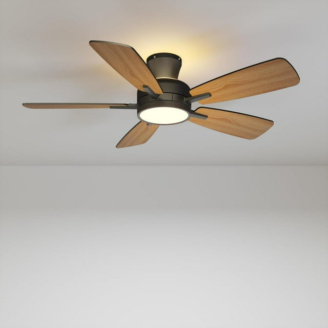 Ventilador de Techo TALOYA negro de 46 Pulgadas con Luz y Control Remoto Regulable para Dormitorio