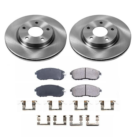 Ultimate Brakes Front Ceramic Brake Pad and Rotor Kit with Hardware WM80720