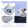 thumbnail image 5 of 2 En 1 Cama Cueva Y Casa Para Gato Perro Cachorro Con Cojín Lab.G, Gris, 5 of 5