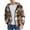 Brown Block, variant on COOFANDY Men's Flannel Hooded Shirt Jacket Plaid Hoodie Zipper Sherpa Lined Winter Thermal Flannel