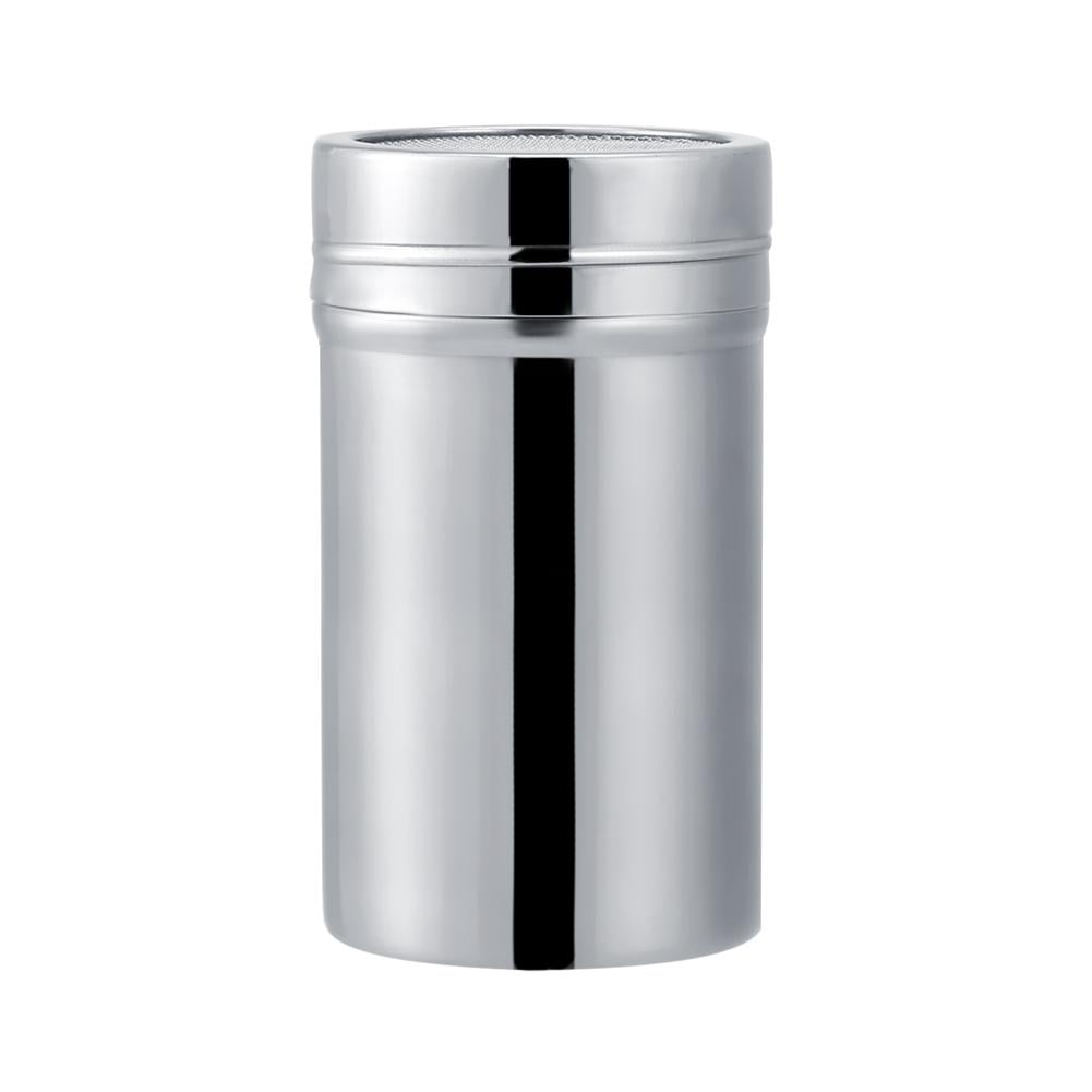 Stainless Steel Coffee Powder Dredger Icing Sugar Salt Shaker Cocoa Cinnamon Flour Mesh Sifter Sprinkler Elen I.9780836