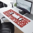 thumbnail image 2 of Long Mouse Pads for Desk,Red Christmas Silhouette Pattern Desk Mats on Top Of Desks, Desk Mouse Pad Extra Large with 3mm Non-Slip Base and Stitched Edge for Gaming,Office,Work,Home 31.5x11.8in, 2 of 5