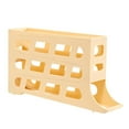 thumbnail image 2 of Recipiente para huevos para nevera, soporte para huevos para el hogar, soporte para huevos para refrigerador, dispensador de huevos rodante para Amarillo, 2 of 9