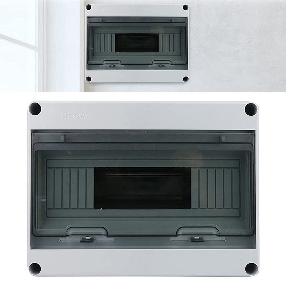 Ht-12 Waterproof Ip65 Distribution Box Exterior-Mounted Fuse Box 1Row 12 Modules