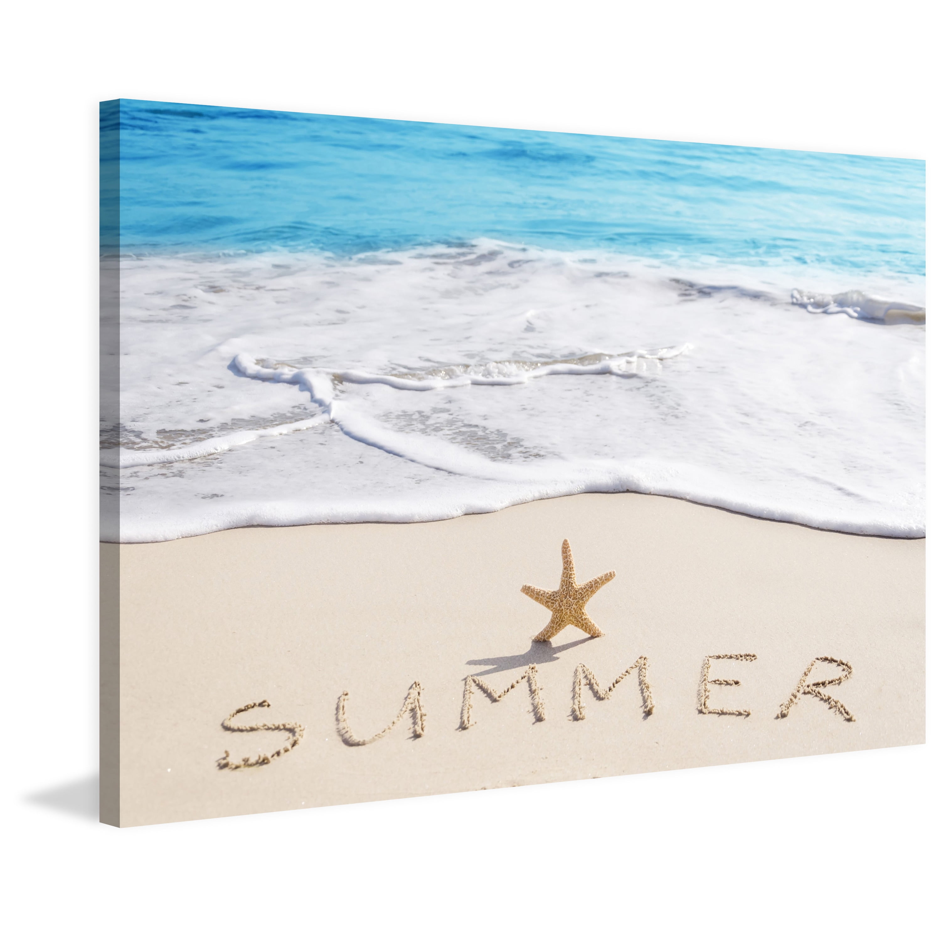 Marmont Hill "Summer Starfish" Painting Print on Wrapped Canvas