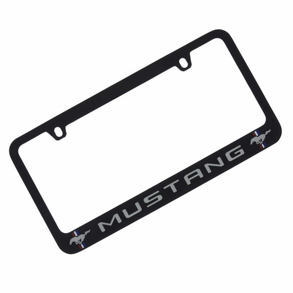 Ford Mustang Logo License Plate Frame (Black)