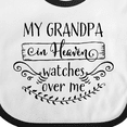 thumbnail image 4 of Inktastic My Grandpa in Heaven Watches over Me Boys or Girls Baby Bib, 4 of 4