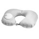 thumbnail image 1 of 2PCS Almohada para el cuello en forma de U Tipo de prensa Almohada para el cuello del inflador automático Cómoda almohada de viaje portátil para el autobús del avión (gris, 46x29 cm), 1 of 3