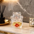 thumbnail image 1 of Elodie 3D Cat Glass Money Saving Jar for Birthday Gift for Kids Sturdy Multipurpose Style B, 1 of 8