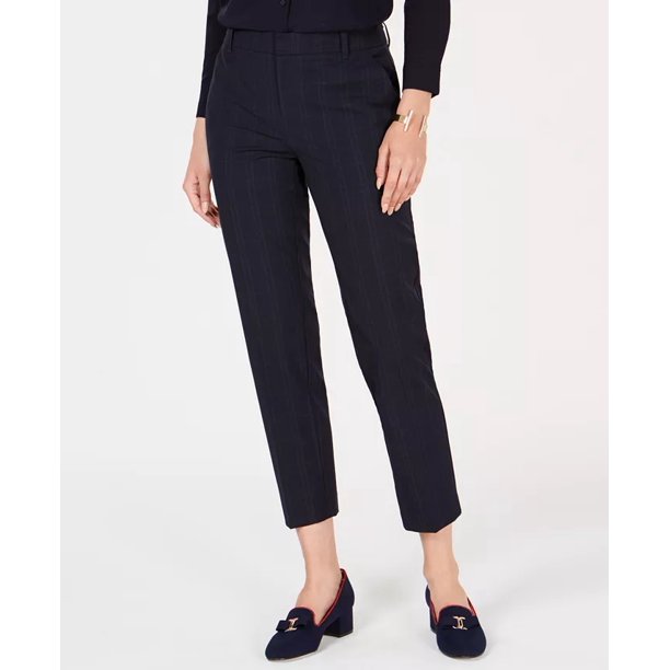 black and blue plaid pants