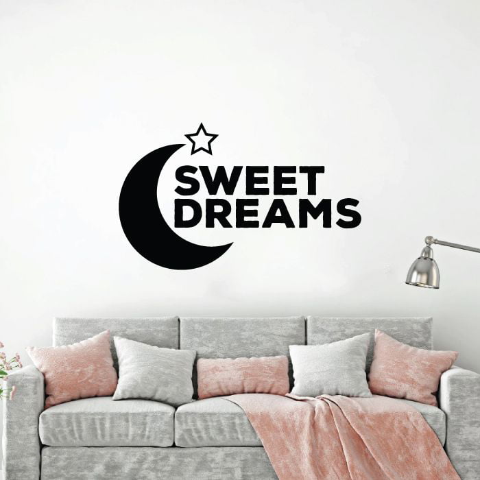 Sweet Dreams Sheep Moon & Stars Wall Art Vinyl Stickers Decals Pack of 22 