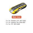 thumbnail image 1 of Remote Key Cover Replace Fit For Porsche Cayenne Panamera Cayman Macan Boxster 971 9ya 718 911 Silver Racing Keyless Hard Case, 1 of 1