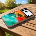 thumbnail image 2 of For iPhone 14 Pro Max Phone Case,Support For Mag-Safe,Luxury Bling Gilded Starry River Pattern Back Design,Ultra Slim Shockproof Anti-Scratch Drop Protection,Non-Slim Thin Phone Case,A, 2 of 13