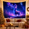 thumbnail image 3 of Cosmic Stag in Starry Sky, Mystical Fantasy Art for Wildlife Lovers, Celestial Home Decor, Christmas Gift, Tapestry Wall Hanging for Bedroom, Living Room and Dorm, 3 of 7
