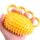 thumbnail image 3 of Pelota de agarre para 4 dedos, ejercitador de agarre, fortalecedor de agarre, pelota de rehabilitación de fuerza de mano TPR segura para niños mayores y adultos, color amarillo, 3 of 5