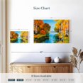 thumbnail image 4 of Elephant Stock Autumn River Birch Trees Wall Art - Horizontal Canvas Wall Art - Living Room Wall Decor - Nature Canvas - Green And Turquoise Decor - 24" x 16", 4 of 8