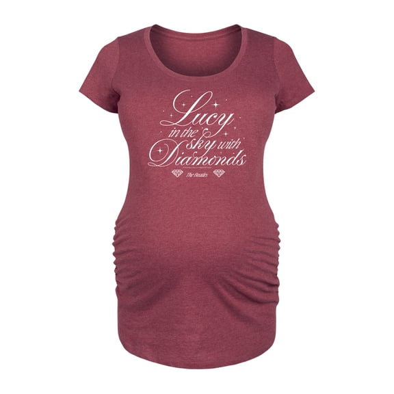 The Beatles - Lucy In The Sky With Diamonds - Women's Maternity Scoop Neck Graphic T-Shirt