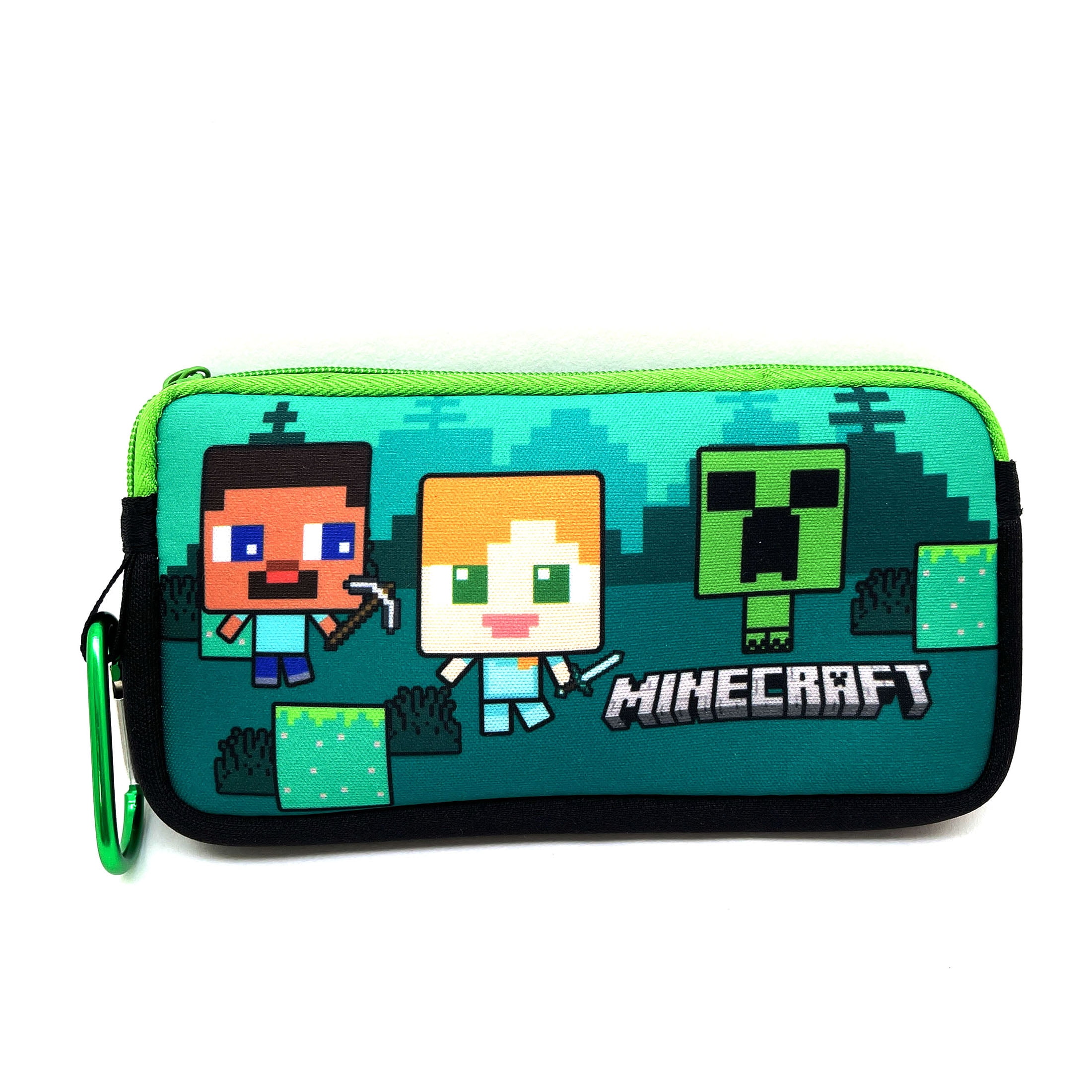 Minecraft Boy's Fashion Sunglasses with Zippered Pouch and Carabiner
