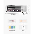 thumbnail image 3 of VEVOR Hot Dog Roller, 12 Hot Dog 5 Rollers, Stainless Steel Sausage Grill Cooker, 750W Hot Dog Machine with Dual Temp Control, Removable Oil Drip Tray, for Party Home Commercial, 3 of 10