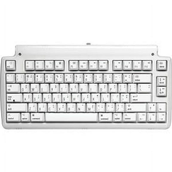 MATIAS MINI TACTILE PRO MECHANICAL SWITCH KEYBOARD FOR MAC - Cable Connectivity - USB 2.0 Interface - English (US) - Compatible with Notebook (Mac) - QWERTY Keys Layout - Mechanical - White