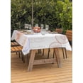 thumbnail image 2 of Outdoor Tablecloth with Umbrella Hole and Zipper, Coastal Rectangle Table Cloth 60x120 Inch Waterproof Tablecloth, Orange Brown Coral Starfish Jellyfish Seahorse Picnic Table Cover for Patio Camping, 2 of 7