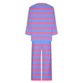 thumbnail image 3 of ameIAEA Ensemble de Pyjama pour Femmes Manches Longues Col Rond Pantalon Grand Ensemble de Détente 2 Pcs, 3 of 5