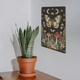 thumbnail image 7 of JEUXUS Butterfly Wreath Mushrooms Iron Art Wall Hanging 8x12in, 7 of 7