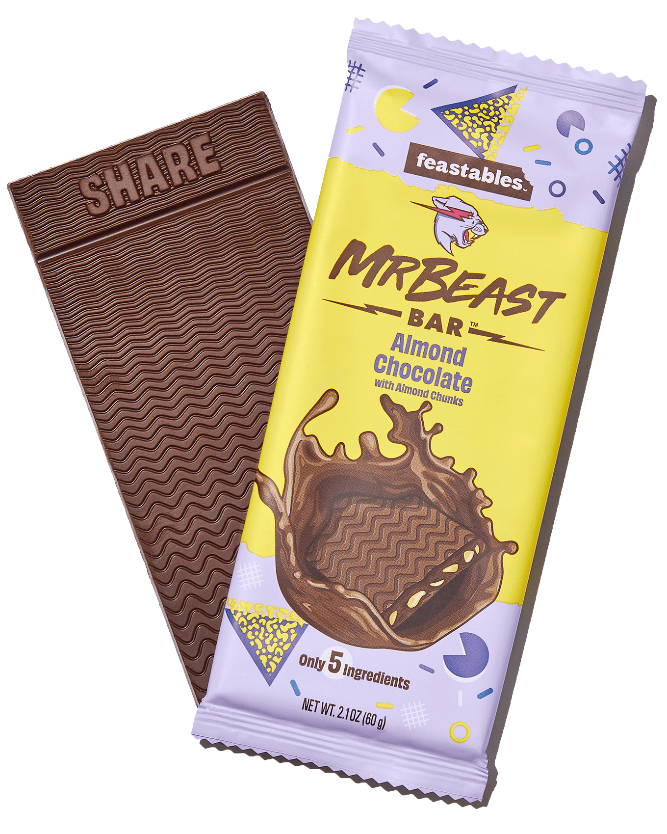 Feastables MrBeast Almond Chocolate Bar