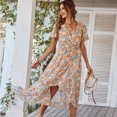thumbnail image 3 of Women's Printed Dress Sexy Vacation Full Skirt, 3 of 4