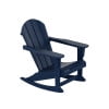 thumbnail image 4 of Costaelm Paradise Adirondack Outdoor Patio Rocking Chair, Navy Blue, 4 of 8