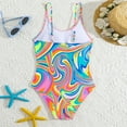thumbnail image 5 of Girls Swim Suit Print Girls Swimsuit One Piece Kids Bathing Suits Girls for Teenagers 8-9 Years Girls fashion, 5 of 8