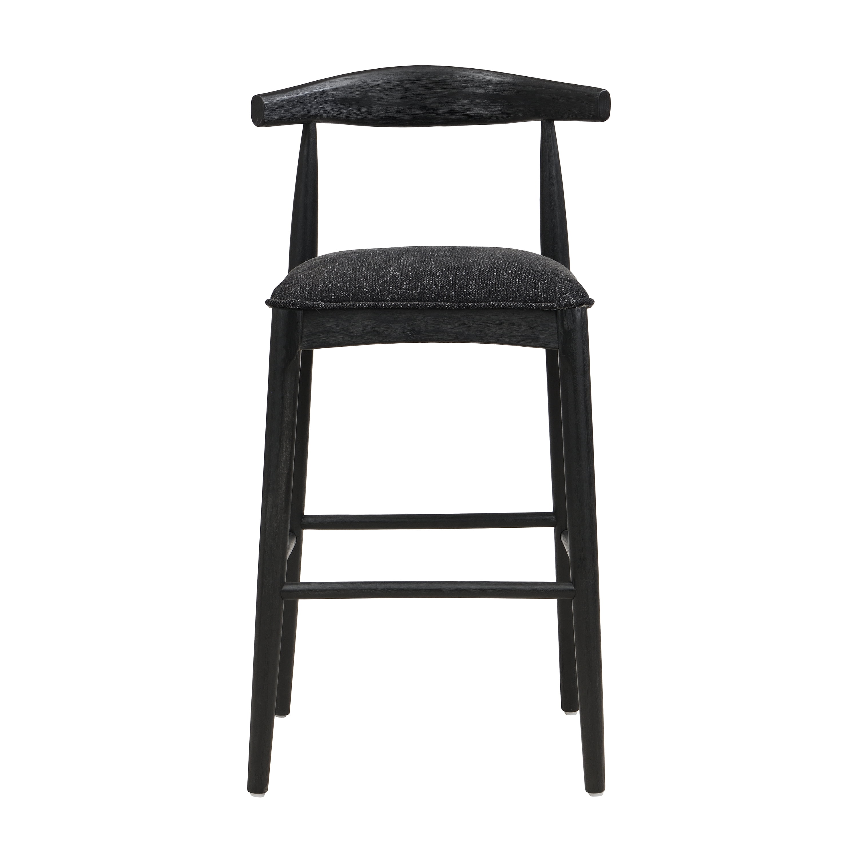 FFZ Fabric Bar Stools Set Of 2 Black