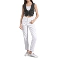 thumbnail image 2 of CHALECO CORTO SIN MANGAS DE DENIM CON BOTONES PARA MUJER INSPIRADO EN CHIC COLOR GRIS OSCURO, 2 of 6