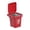 Red, variant on Kitecy Stainless Steel Wall-Hanging Ashtray with Lid Mini Trash Garbage Can Bin for Desk, Trash Can-Shaped Bathroom Living Room Fly Ash-Proof Portable Ashtrays for Smokers Indoor, Green