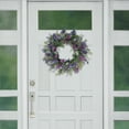 thumbnail image 2 of 24" Vibrant Puleo International Artificial Lavender Floral Spring Wreath, 2 of 3