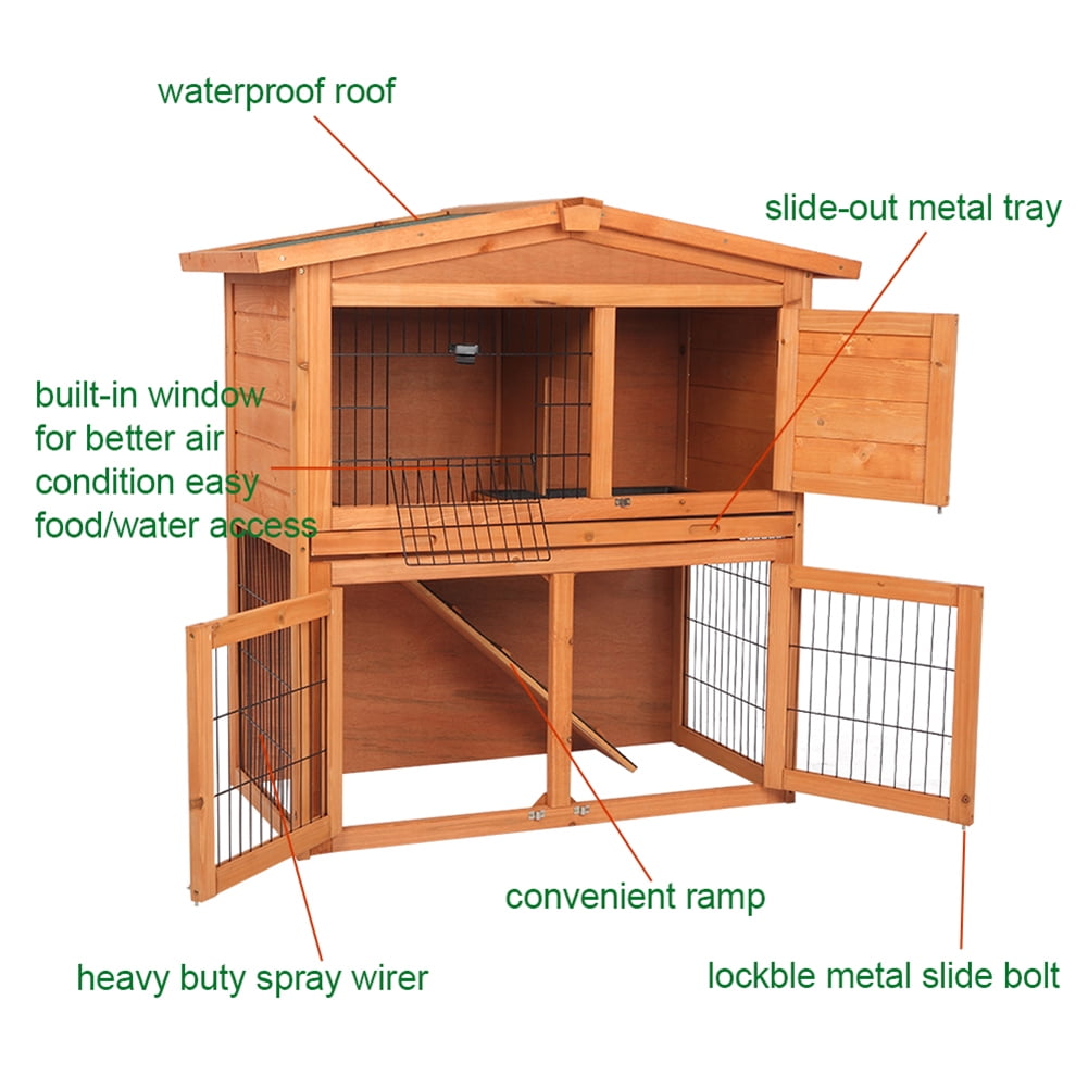 Kadyn 40" Triangle Roof Waterproof Wooden Rabbit Cage for Rabbits, Chickens, Ducks and moreA-frame Pet Cage, Wooden House Rabbit Cage, Rabbit Cage Pet Cage Kadyn 40" Triangle Roof Waterproof Wooden Rabbit Cage for Rabbits, Chickens, Ducks and moreA-frame Pet Cage, Wooden House Rabbit Cage, Rabbit Cage Pet Cage