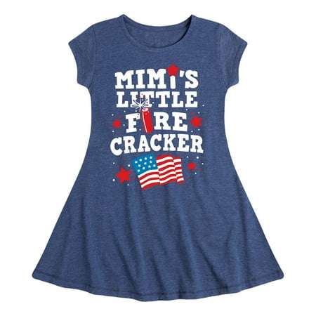 

Instant Message - Little Firecracker Mimis - Girl s Fit And Flare Cap Sleeve Dress