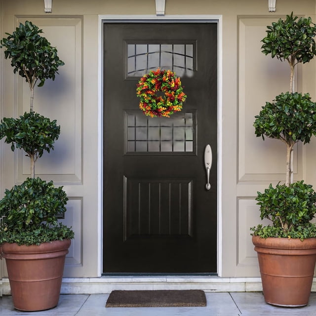 ¡Ofertas Limitadas!, Corona de Halloween con forma de camión de otoño con objetos robados, placa para puerta, decoración del hogar Akmoler