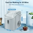 Auseo Nugget Ice Maker Countertop with Handle,Soft Chewable Pellet Ice