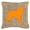 Orange, variant on Dog Breed Burlap Fabric Decorative Pillow