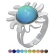 thumbnail image 2 of Guodhu Mood Ring Color Changing Inspirational Mystique Marble Adjustable Open Ring, 2 of 2