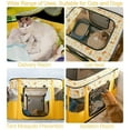thumbnail image 5 of KISPATTI Pet Puppy Dog Playpen, Small Dog Tent Crates Cage Indoor/Outdoor, Portable Playpen for Dog and Cat, Foldable Pop Up Dog Kennel Playpen, Yellow, 5 of 7