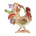 thumbnail image 3 of Caja de baratijas con bisagras en forma de gallo Fernando organizador de joyas figura de animal, 3 of 8