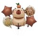 thumbnail image 2 of Juego de Globos con tema de capibara de dibujos animados, decoraciones para fiesta de cumpleaños de animales para niños con número de lámina de caramelo de 40 pulgadas, Globos para Baby Shower, 6 uds., 2 of 5