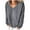 Gray, variant on Giftesty Womens Shirts Plus Size Fashion Womens Long Sleeve Color V Neck Shirts Casual Elegant Pullover Tops