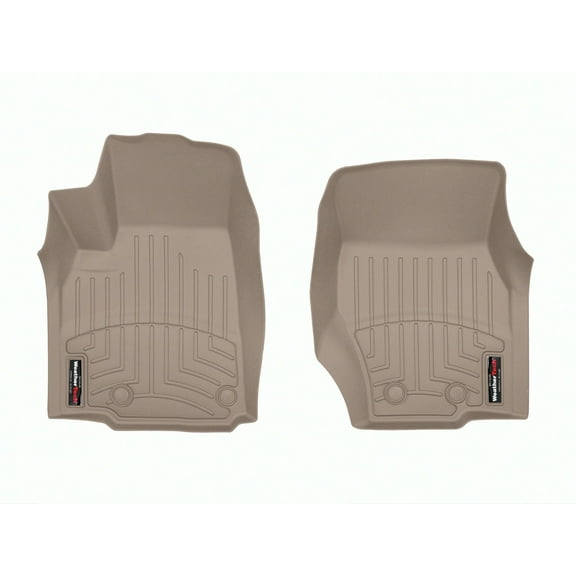 WeatherTech Custom Fit FloorLiners compatible with Jeep Grand Cherokee, Grand Cherokee L - 1st Row (Driver & Passenger), Tan