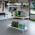 thumbnail image 5 of KFFKFF Metal Prep Table, 24x60x34 in, Supports up to 840 lbs, Durable Stainless Steel Construction, 3 Height Settings, Ideal for Kitchen, Garage, or Restaurant Use, 5 of 9